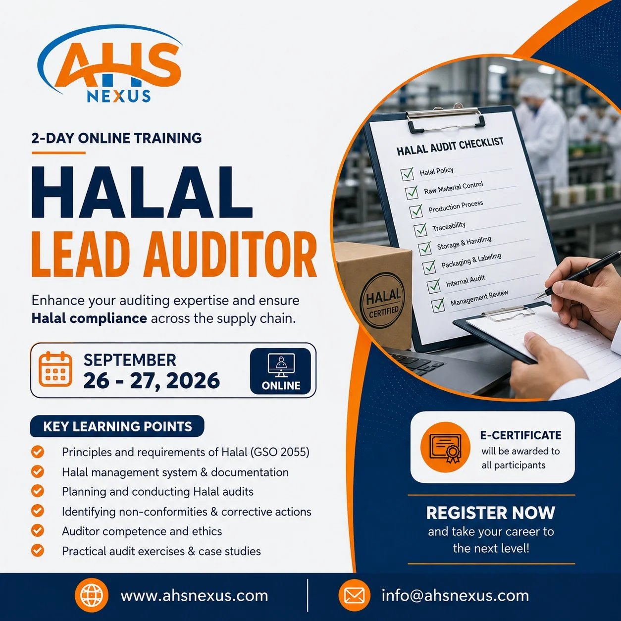 Halal Lead Auditor & Inspection Training Course