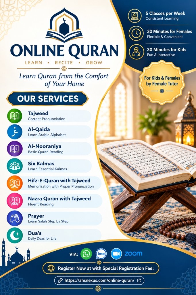 Online Quran Academy — Learn • Recite • Grow