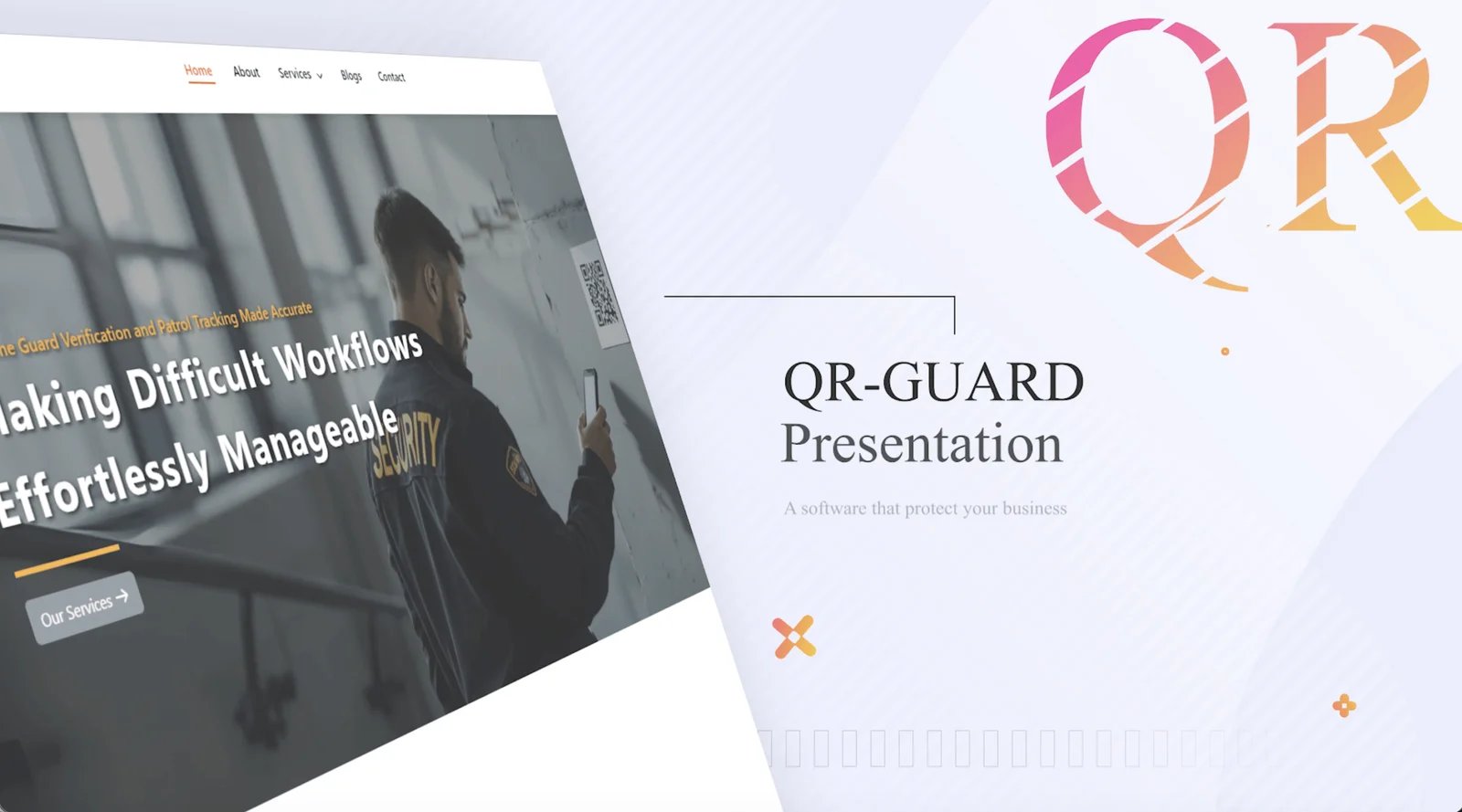 QR-Guard System Mockup