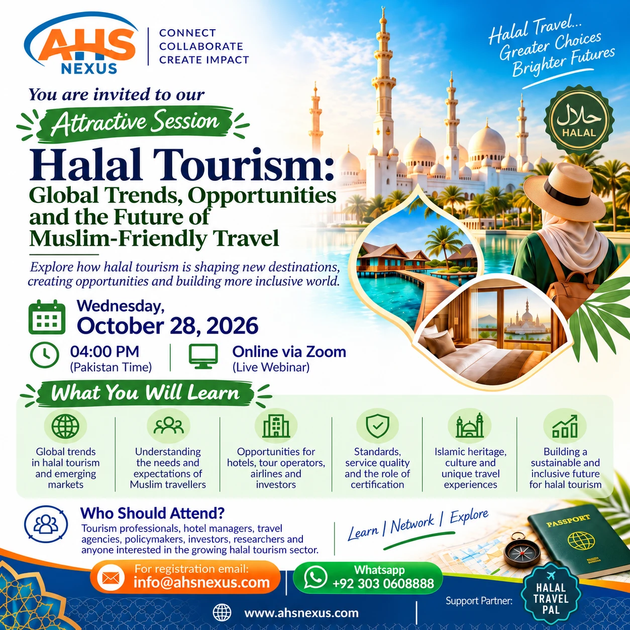 AHS Nexus Announces Exclusive Global Session on Halal Tourism Trends and the Future of Muslim-Friendly Travel