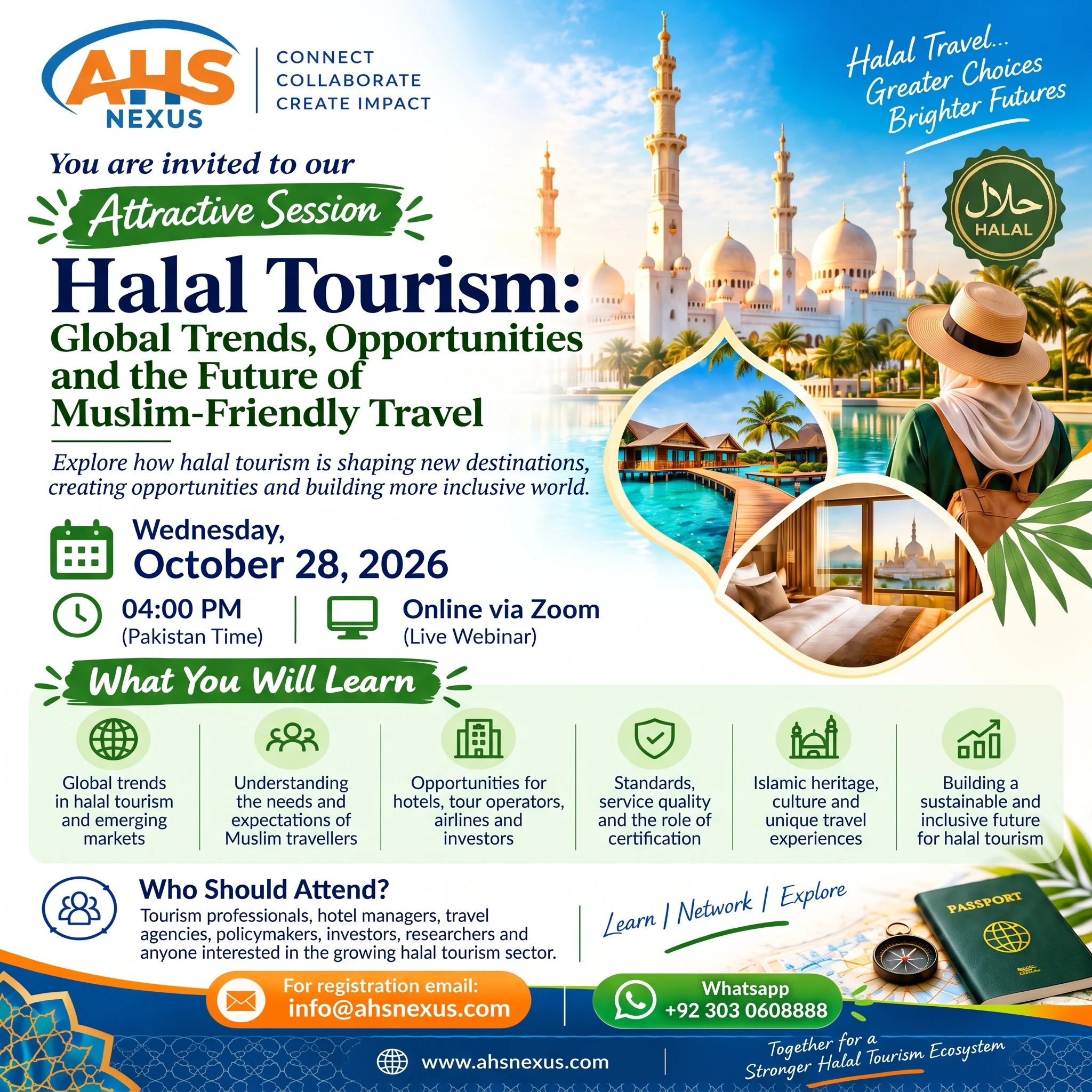 AHS Nexus Announces Exclusive Global Session on Halal Tourism Trends and the Future of Muslim-Friendly Travel