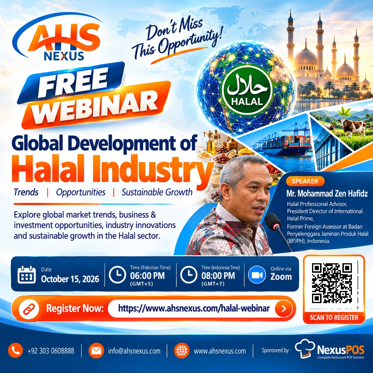 Free Webinar: Global Development of Halal Industry – Trends, Opportunities & Sustainable Growth